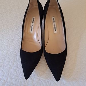 Manolo Blahnik Black 40.5 Ladies Shoes